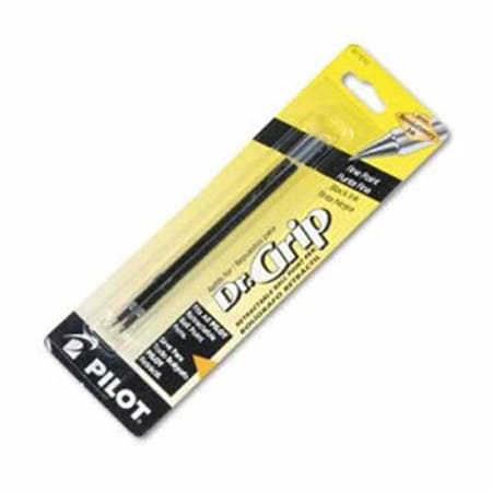 Pilot Pilot 77210 Better; Easy Touch & Dr. Grip Retract Ballpoint Refill - Fine Tip; Black - 2 per Pack 77210